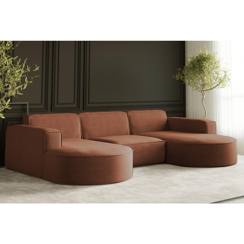 Thumbnail - Kaiser Möbel Ecksofa, Kupfer, Holz, 299x165 cm, Wohnzimmer, Sofas & Couches, Wohnlandschaften, Ecksofas