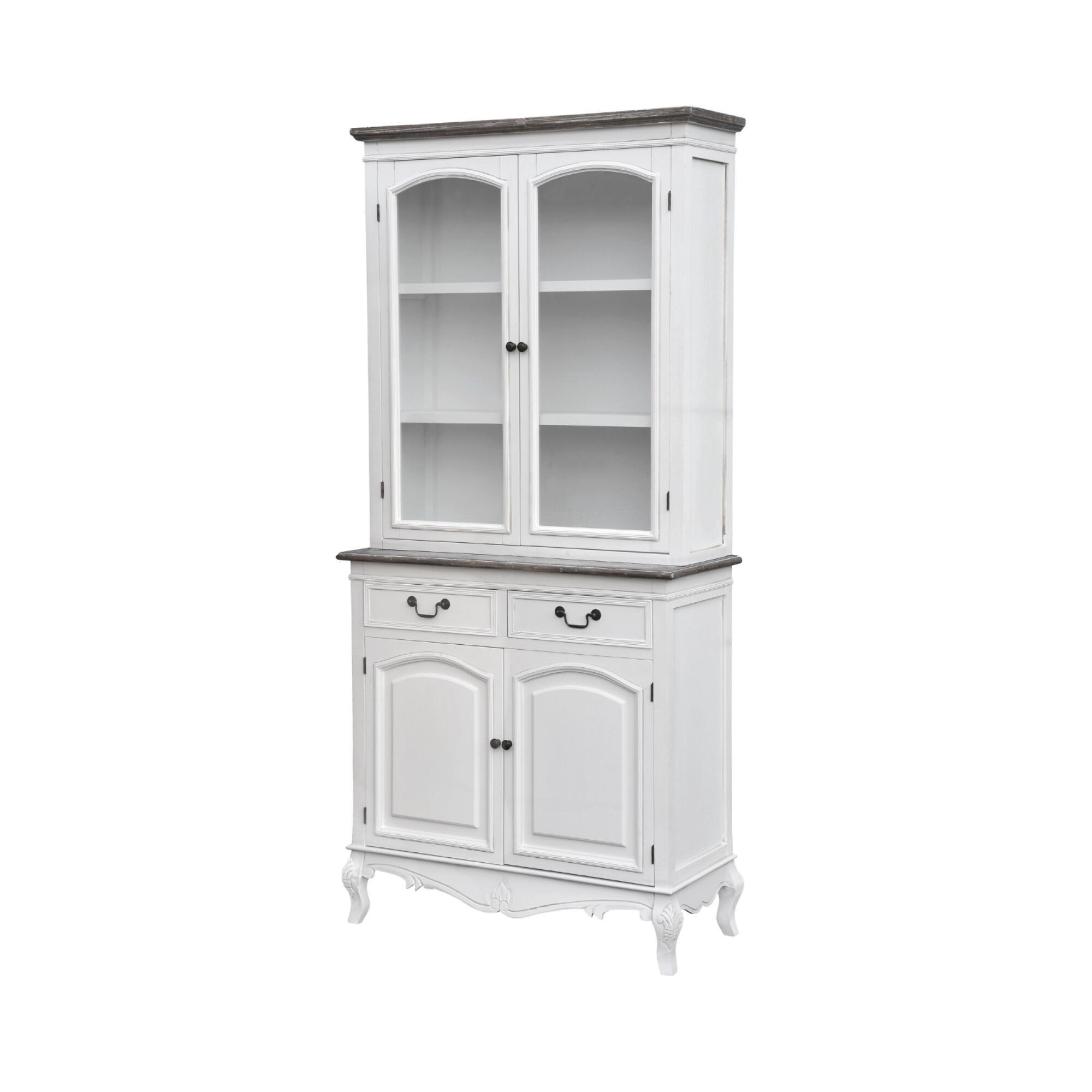 SIDEBOARD RIMINI WHITE Weiß 90x40x190 cm - Weiß, Holz (90/190/40cm) - FURNLUX