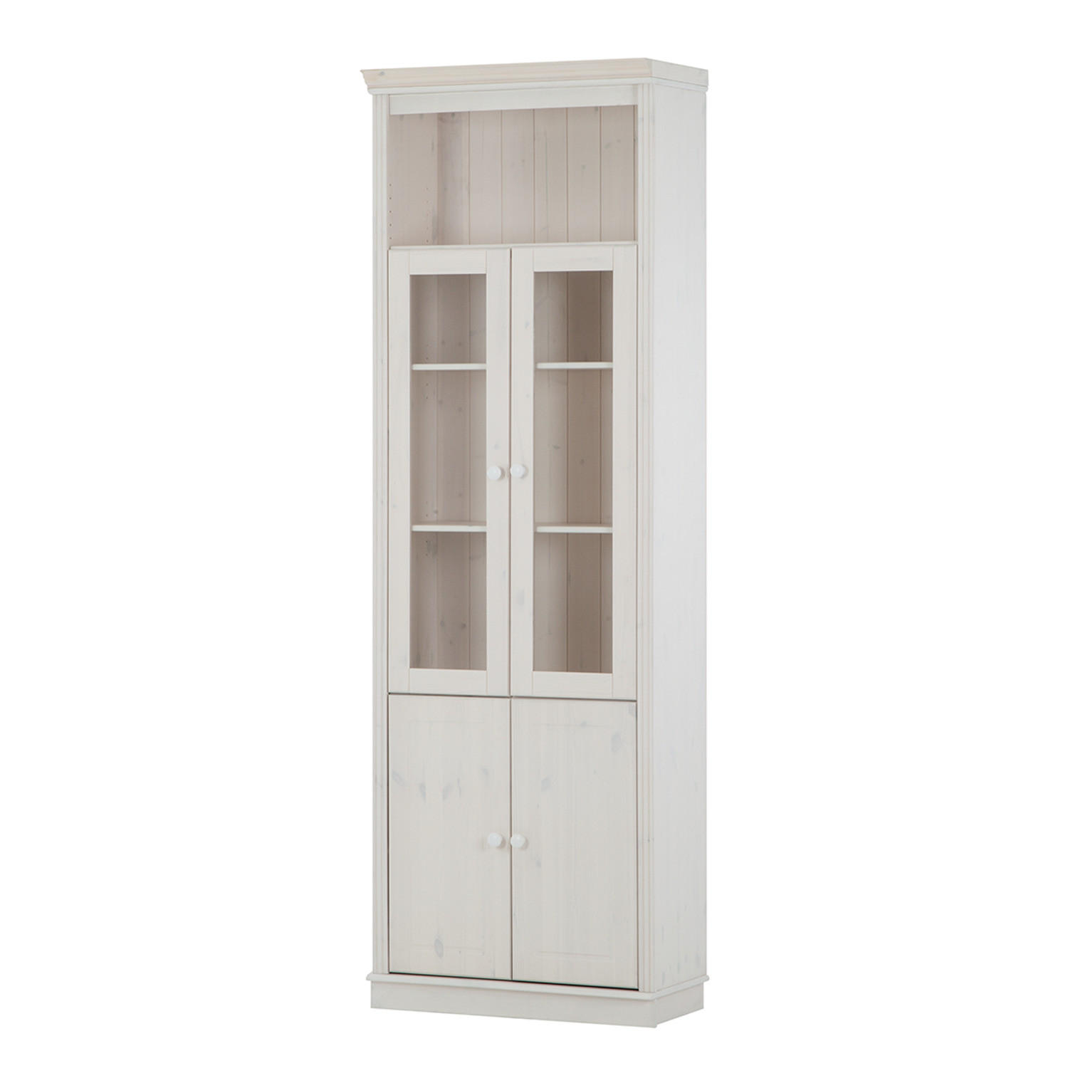 STANDVITRINE - Kiefer massiv - Kieferfarben, Holz (74/223/37cm) - home24