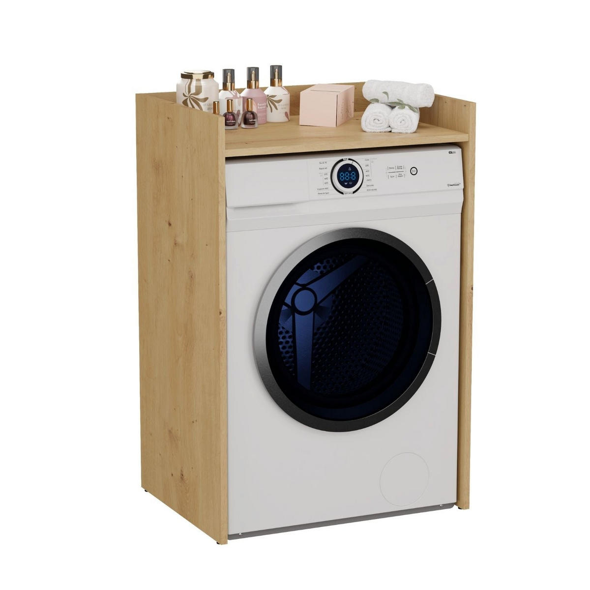 WASCHMASCHINENSCHRANK Waschli Klein B - Eiche Artisan, Holzwerkstoff (64/97.5/50cm) - kommodly