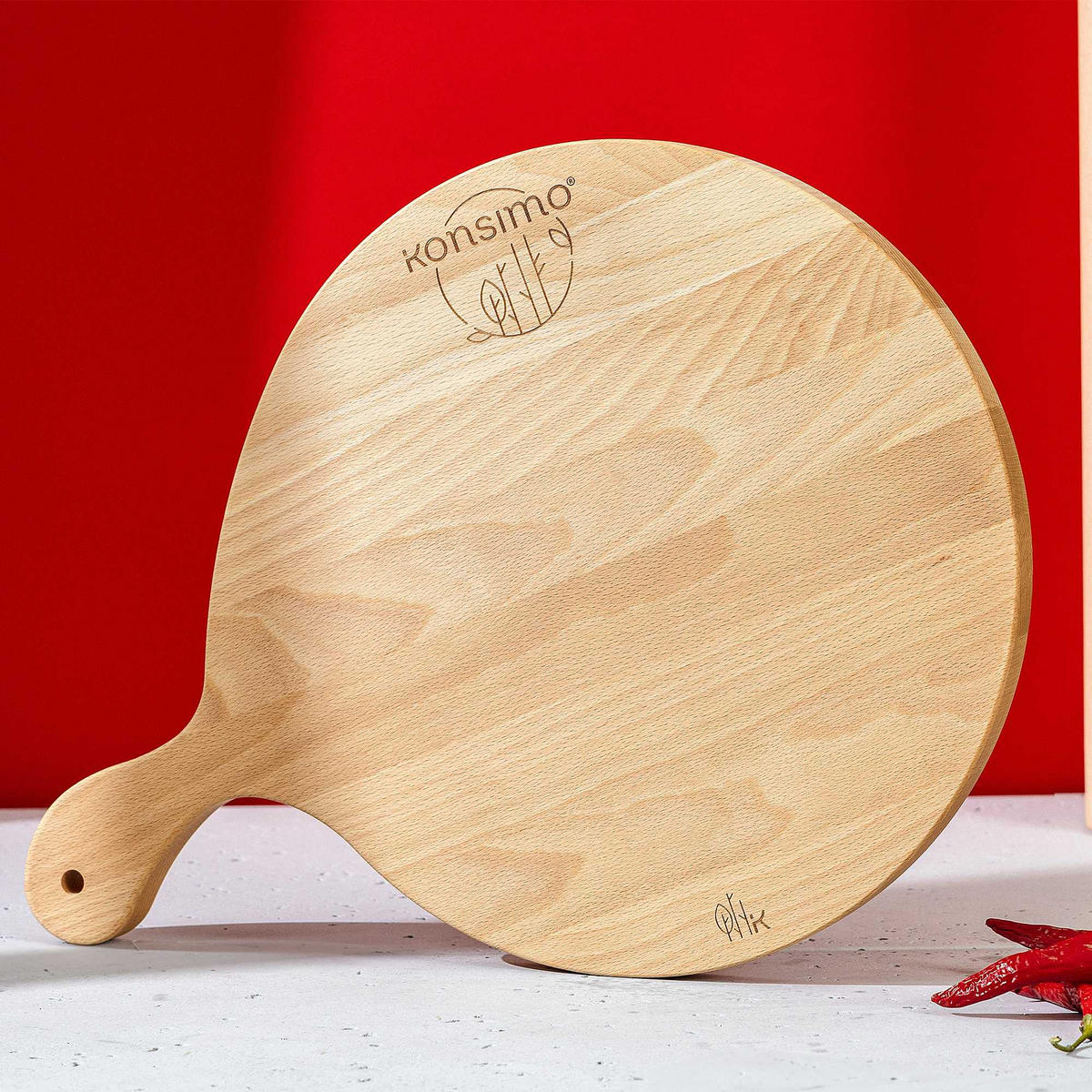 SCHNEIDEBRETT Holz Buche geölt LESTE - Buchefarben, Holz (32/45cm) - KONSIMO®