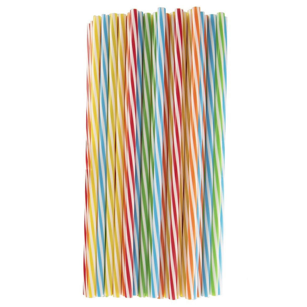 TRINKHALME wiederverwendbar 50-er Set Mehrfarbig - Multicolor, Kunststoff (0.6/22cm) - Orion 