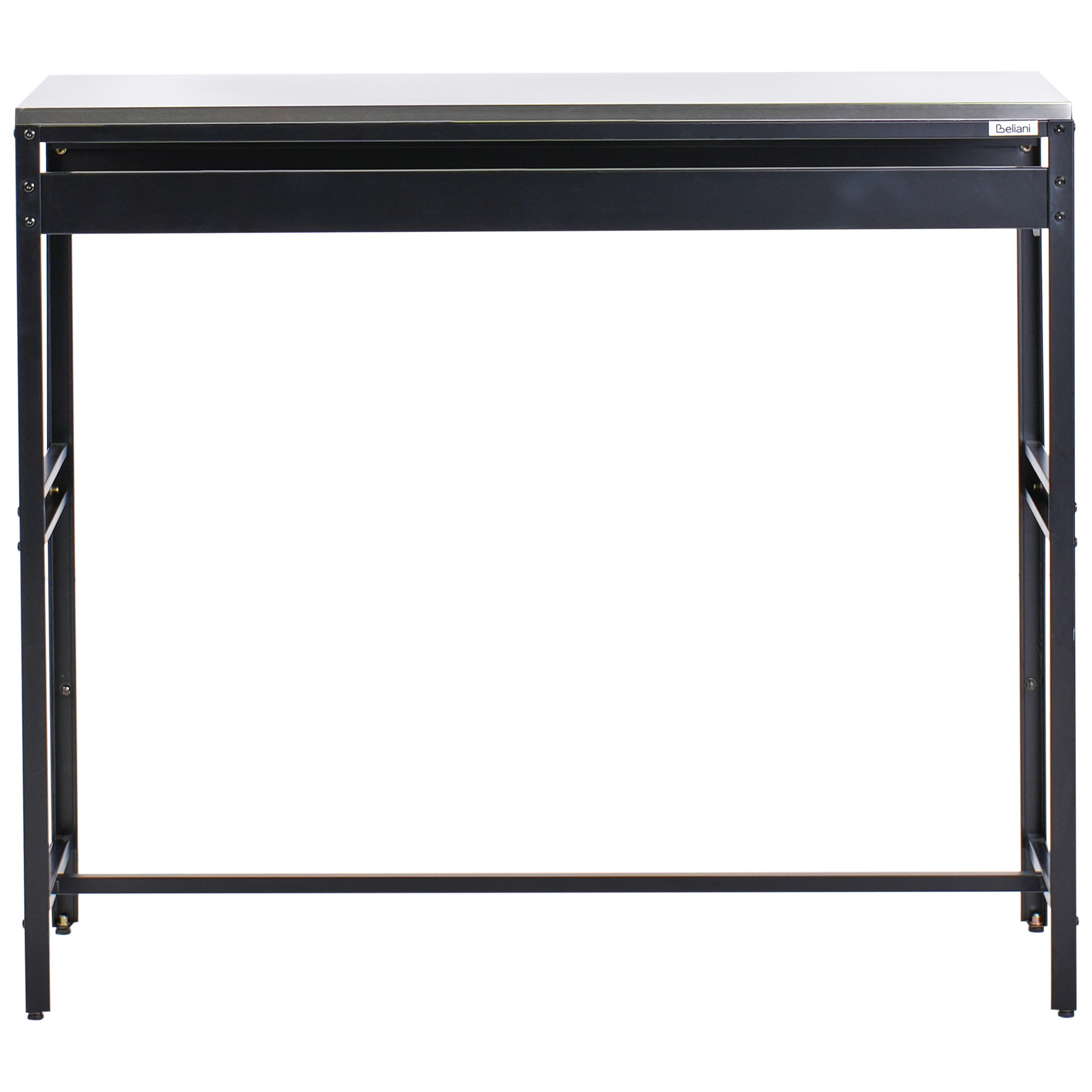 OUTDOOR-BARTISCH Schwarz Maenza - Schwarz, Metall (120/105/40cm) - Beliani