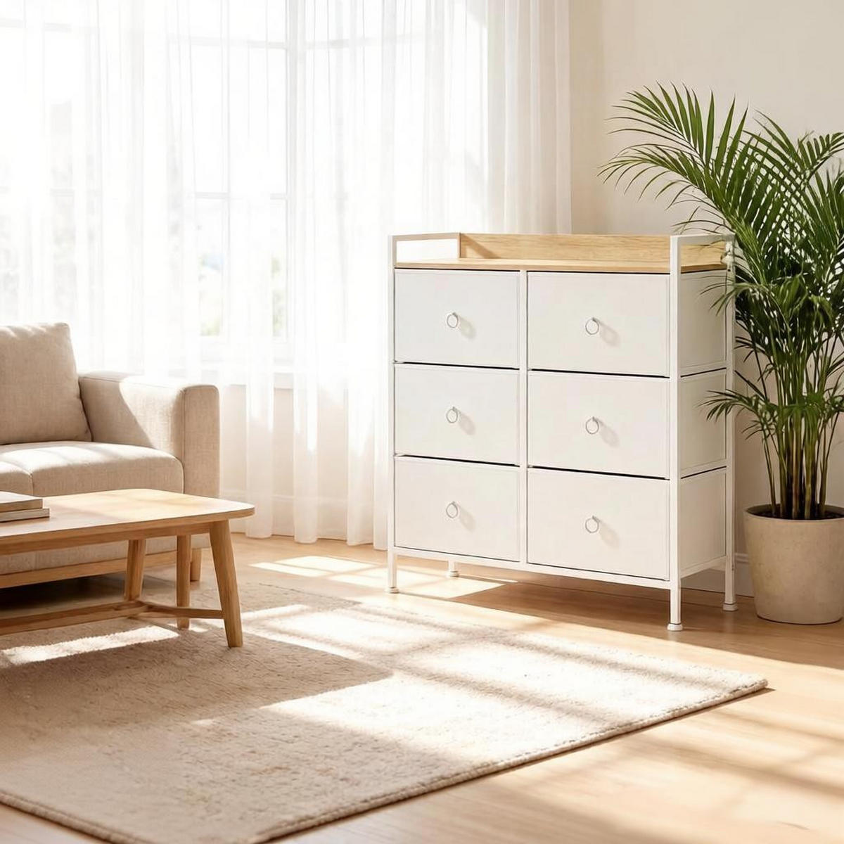 KOMMODE Weiß 80/29/78 cm - Weiß, Holz (80/78/29cm) - PANGIVO