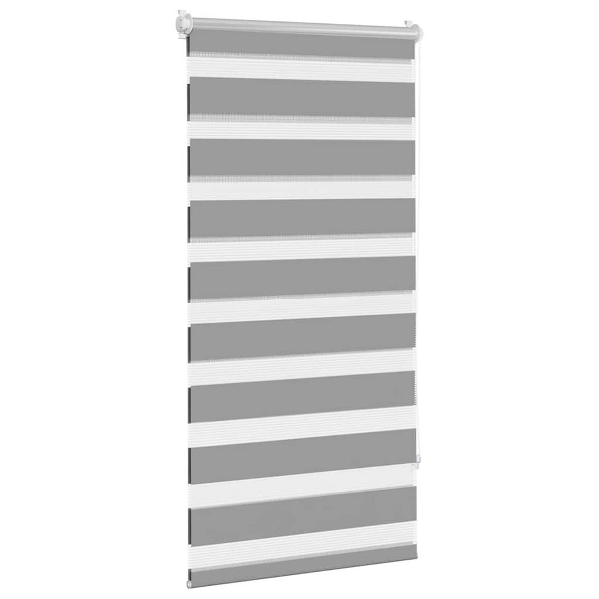 DOPPELROLLO 60,9/120 cm Stoffbreite 56,7 cm aus Polyester Grau - Grau, Textil (60/120cm) - vidaXL