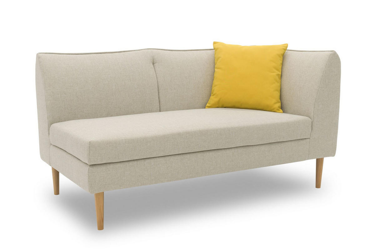 GARTENLOUNGE-SOFA 2-Sitzer Rechts Braelyn 159x82x82 Outdoorbezug sand - Sandfarben, Kunststoff (82/82/159cm) - 58aufmkessel
