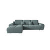 ECKSOFA BEGA L Links ARAGON 75 mit Schlaffunktion - Blau, Textil (289/185cm) - Bedante