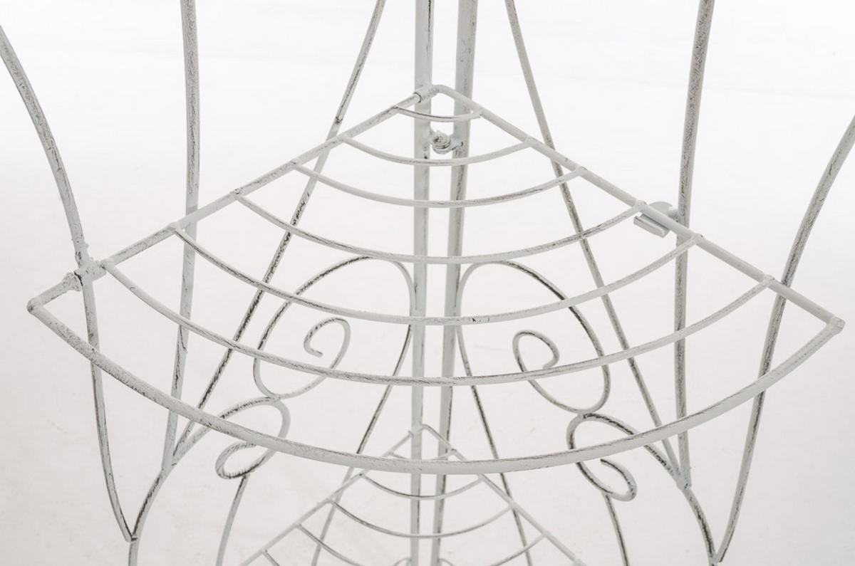 STANDREGAL Irmi antik weiß - Weiß, Metall (40/154/30cm) - TPFGarden