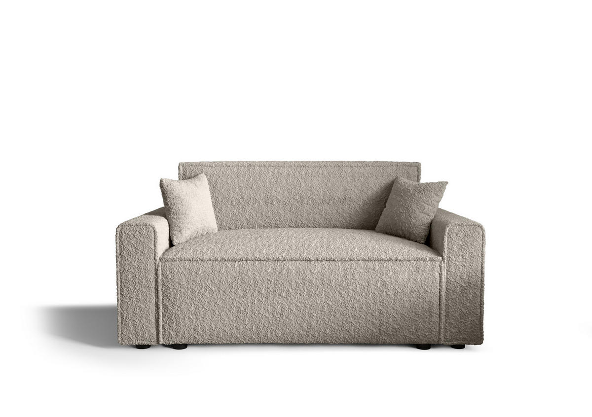 SOFA Mira mit Schlaffunktion - Creme, Textil (161/90/85cm) - SIMKAM Furniture