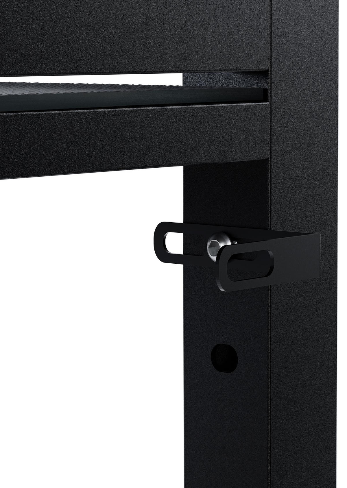 STAPELGESTELL für Wäschetrockner auf Waschmaschine MIXON Schwarz - Schwarz, Metall (73/110/60cm) - DELUKE