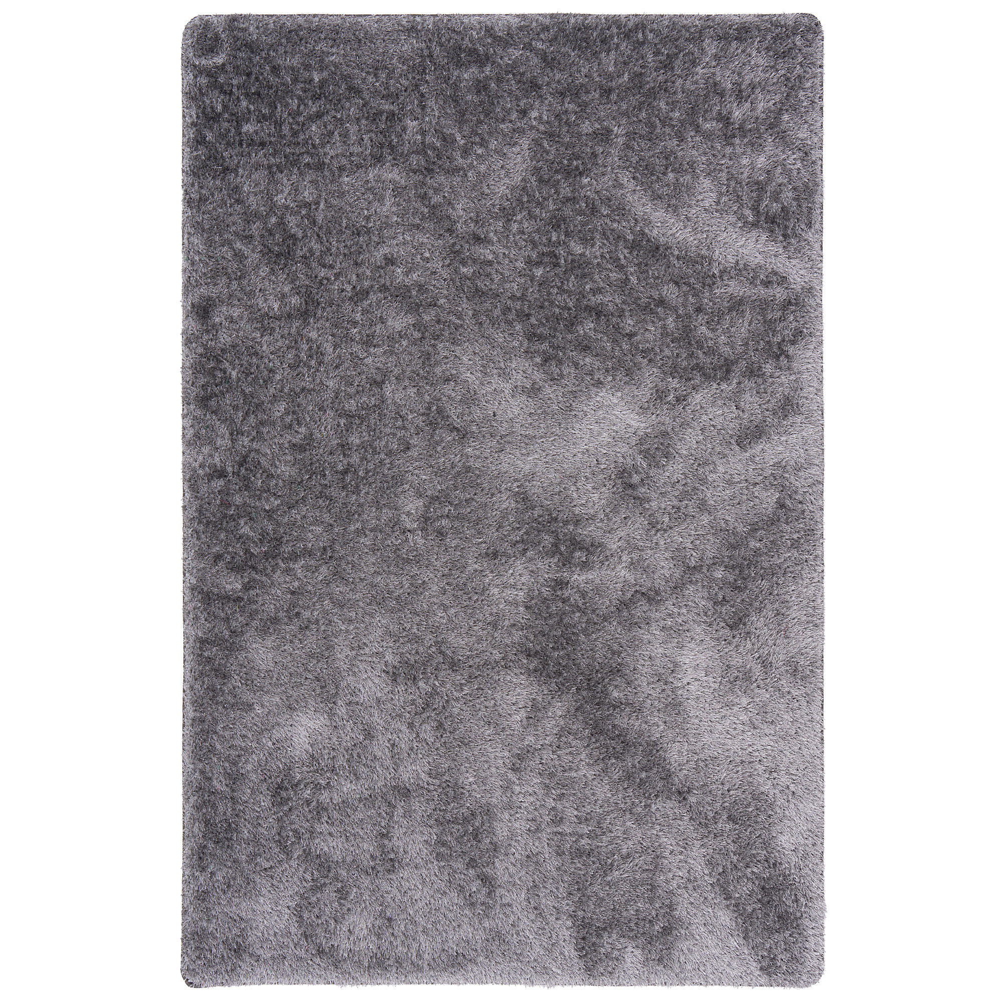 Snapstyle Hochflor Silber 133x133 cm