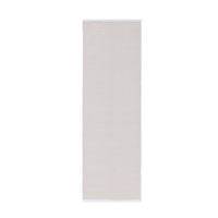 BAUMWOLLLÄUFER Ron handgewebt 80x250 cm - Weiß, Naturmaterialien/Textil (80/250cm) - benuta