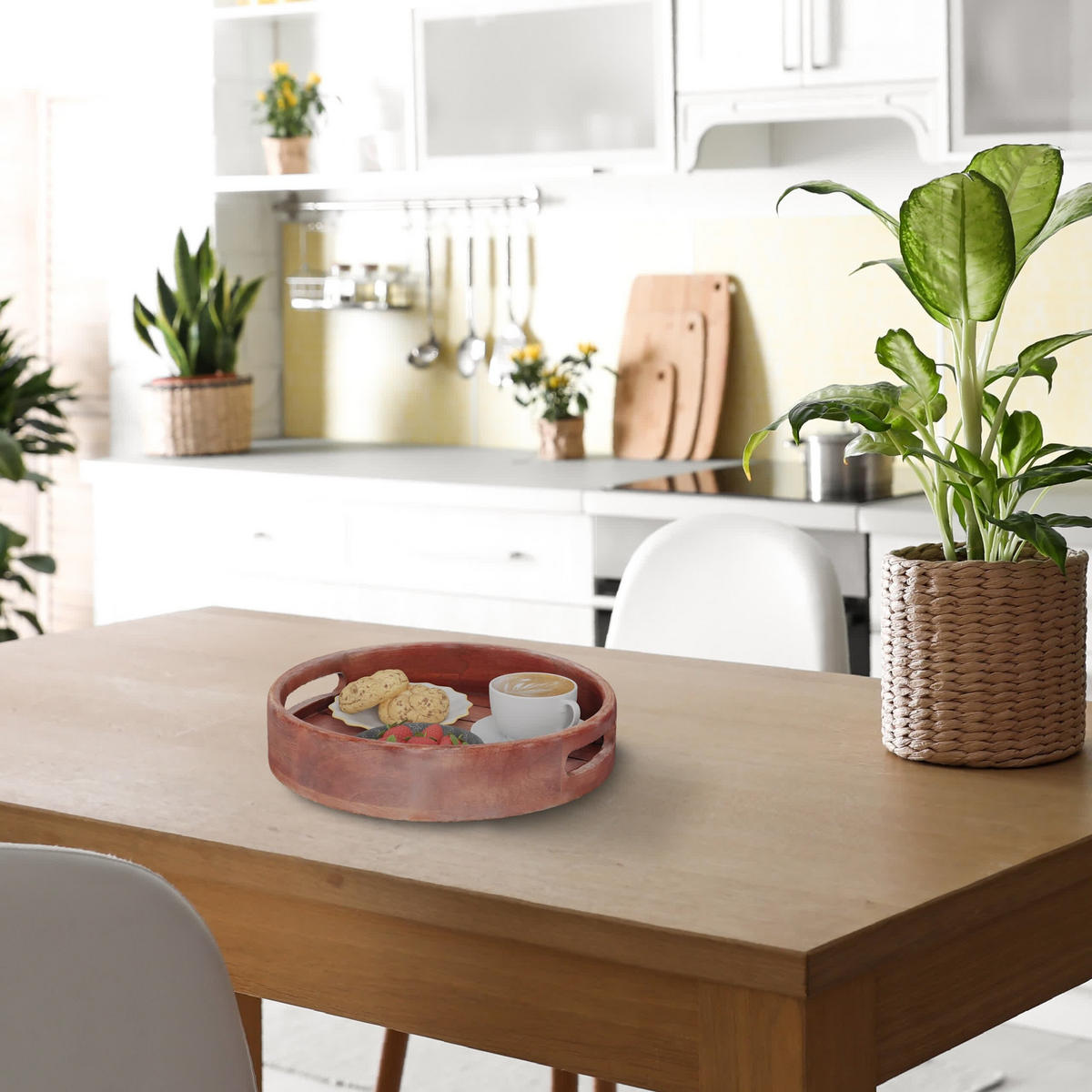 TABLETT - Braun, Holz (36/7.5/36cm) - Relaxdays