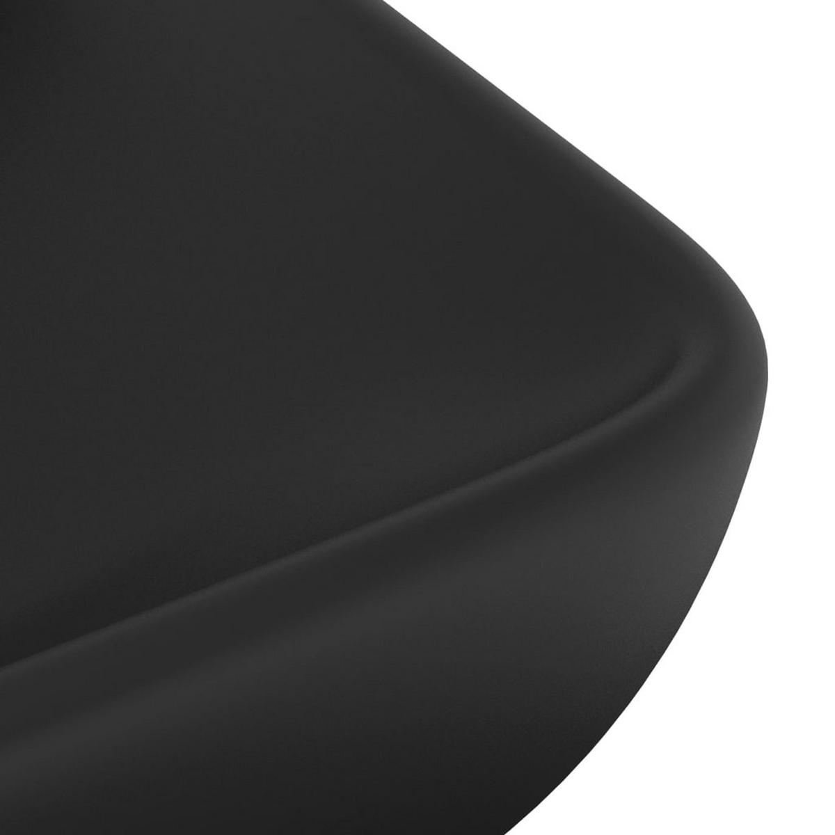 WASCHBECKEN Langley 71/38/13.5 cm - Schwarz, Keramik (71/13.5/38cm) - Nettlife