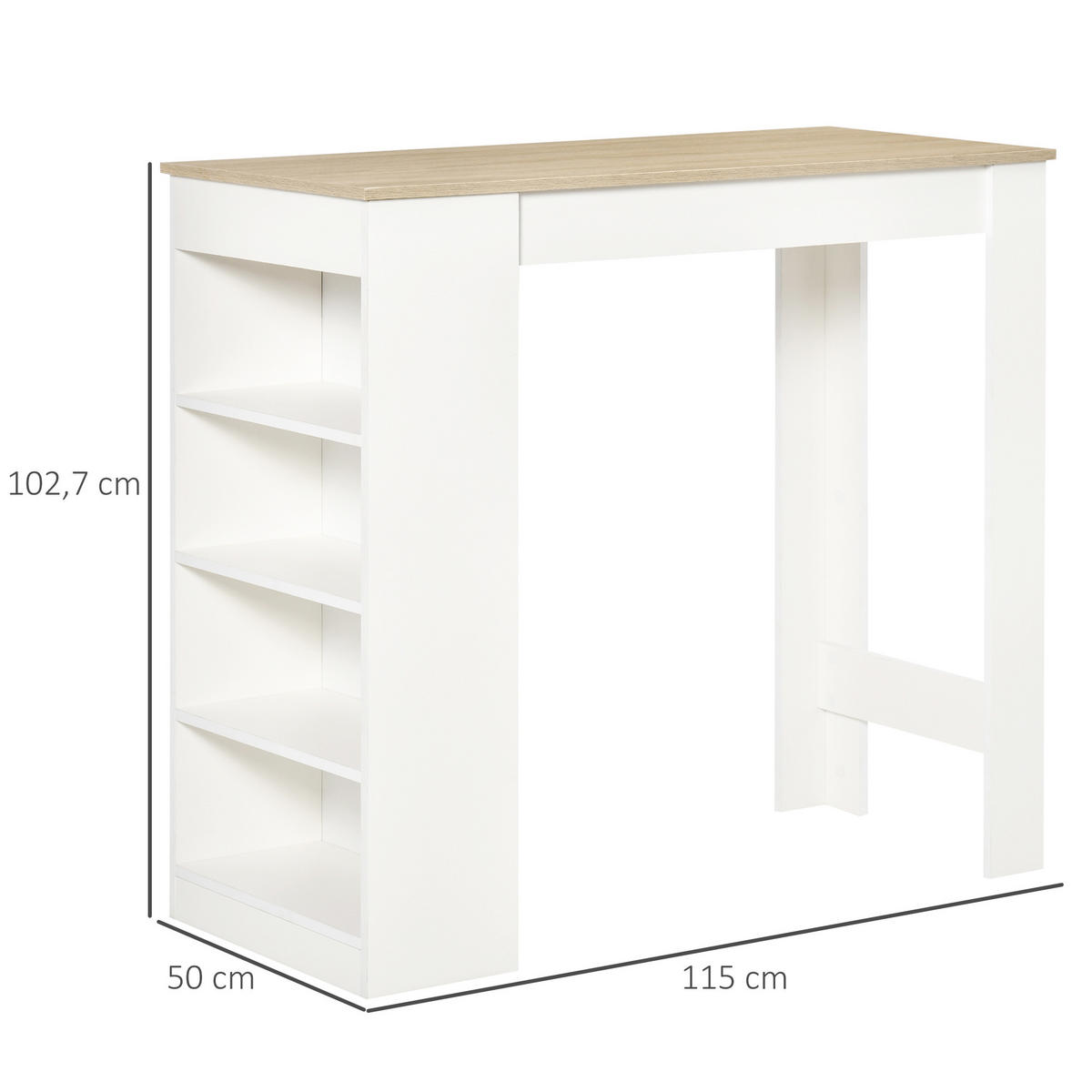 BARTISCH Naturholz 1 Stück - Beige, Kunststoff (115/50/102.7cm) - GiPP