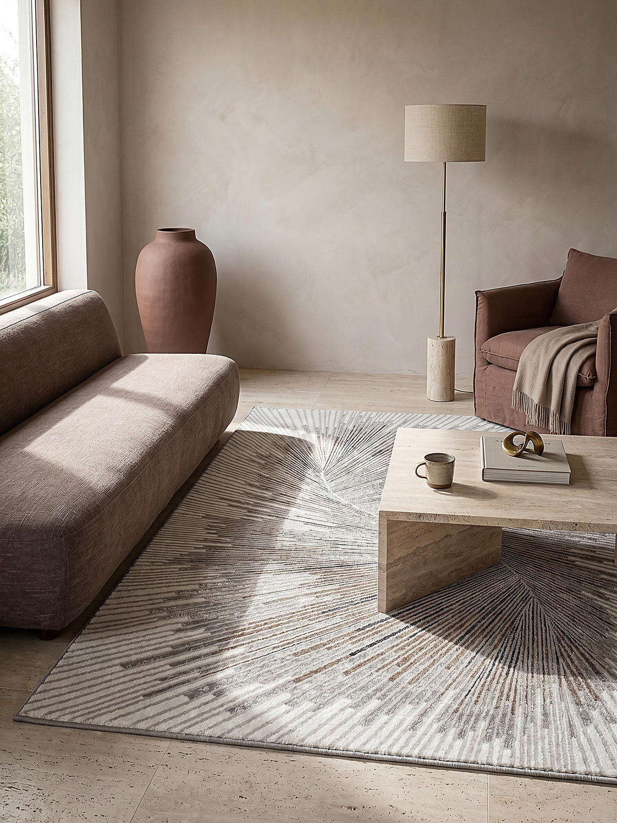 KURZFLORTEPPICH Abstrakt KAVALA Polyester Grau 140 x 200 cm - Grau, Textil (140/200cm) - KADIMA DESIGN