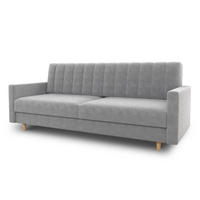 SCHLAFSOFA Sara - Beige/Grau, Holz/Textil (214/86/90cm)