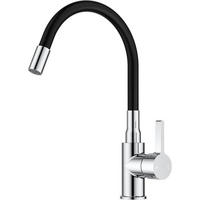 KÜCHENARMATUR mit flexiblem Schlauch polierter Chrom - Multicolor, Metall (21.9/21.8/34.8cm)