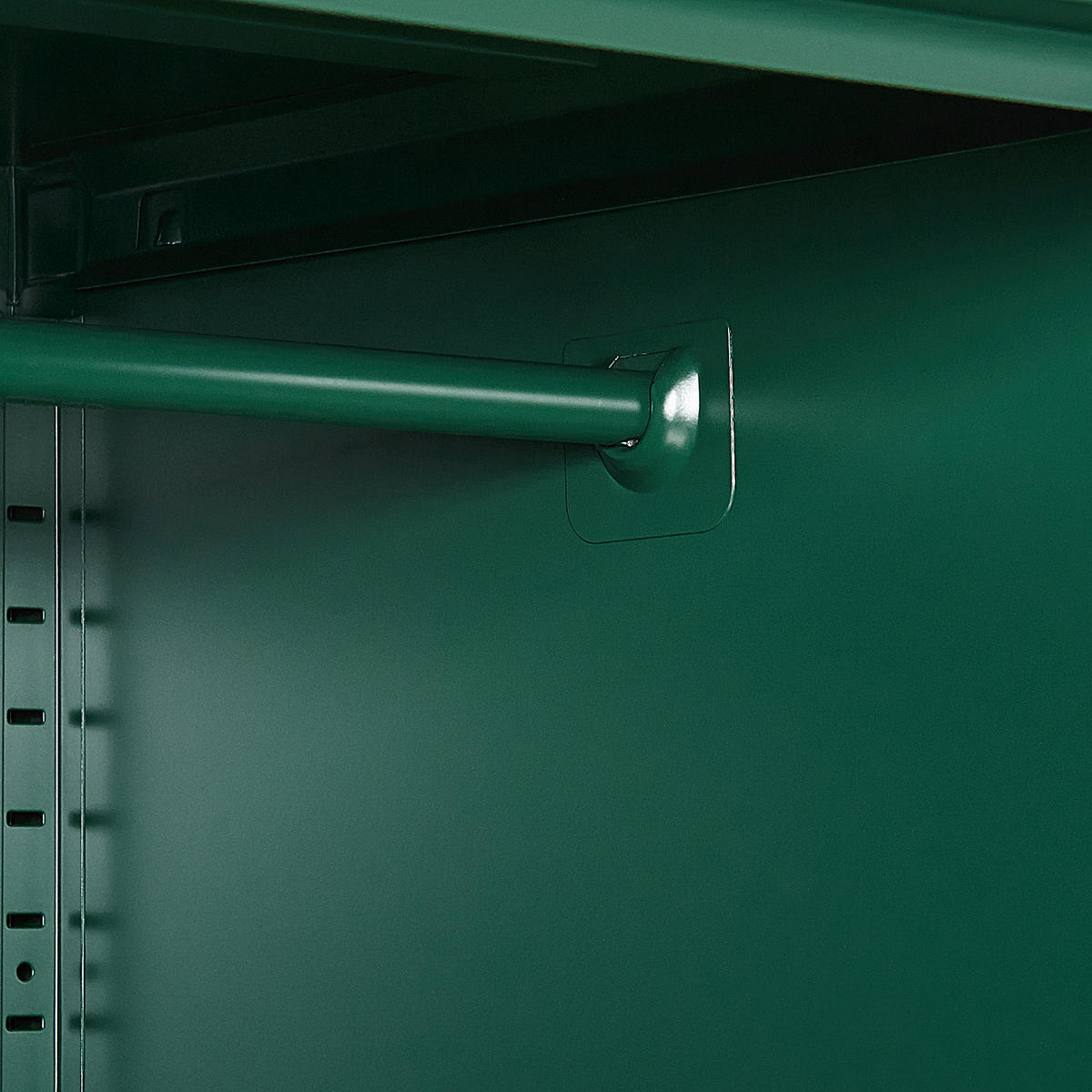GARDEROBENSCHRANK Stahl grün 4 Fächer Varna - Grün, Metall (76/171/50cm) - Beliani
