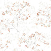 VLIESTAPETE Floral Tapete weiß, rot - Rot/Weiß, Papier (53/1005cm) - marburg