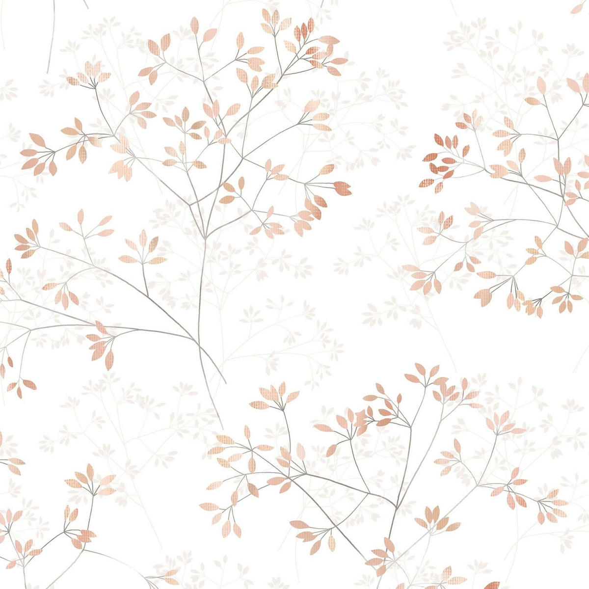 VLIESTAPETE Floral Tapete weiß, rot - Rot/Weiß, Papier (53/1005cm) - marburg