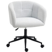 DREHSTUHL 65/59/75-85 cm cremeweiß aus Polyester höhenverstellbar - Creme, Kunststoff (59/85/65cm) - OKWISH