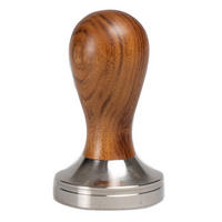 KAFFEEDAMPFER Kaffee Barista Tamper - Rosenholz - ø 5 cm - Silberfarben, Metall (2/9/6cm) - Jay Hill