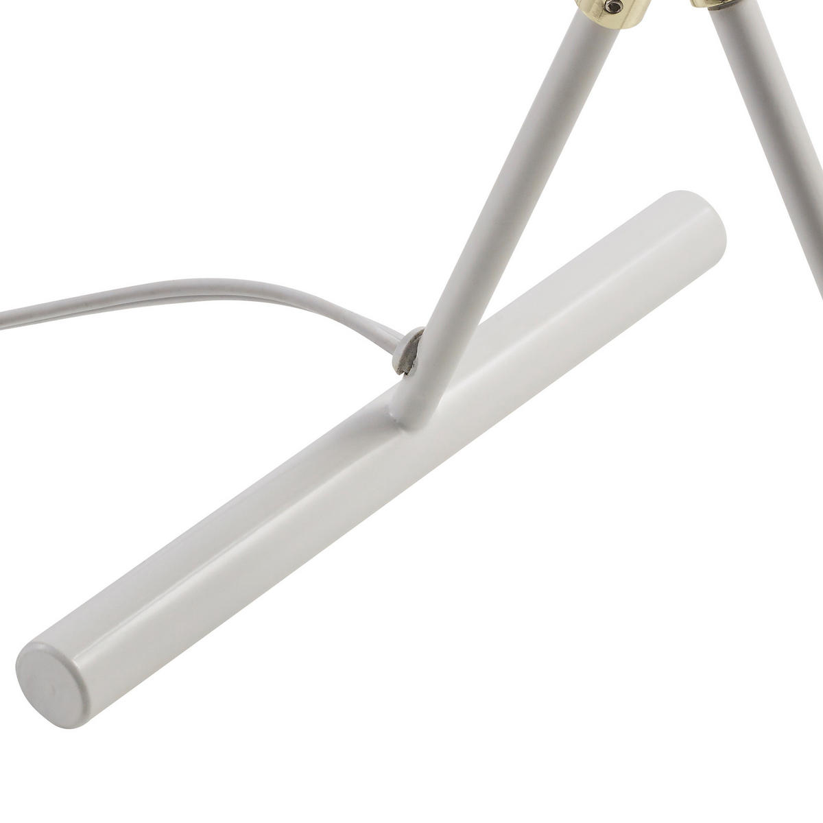 STEHLEUCHTE Weiß - Weiß, Metall (129.5/38.1/129.5cm) - Teamson Home