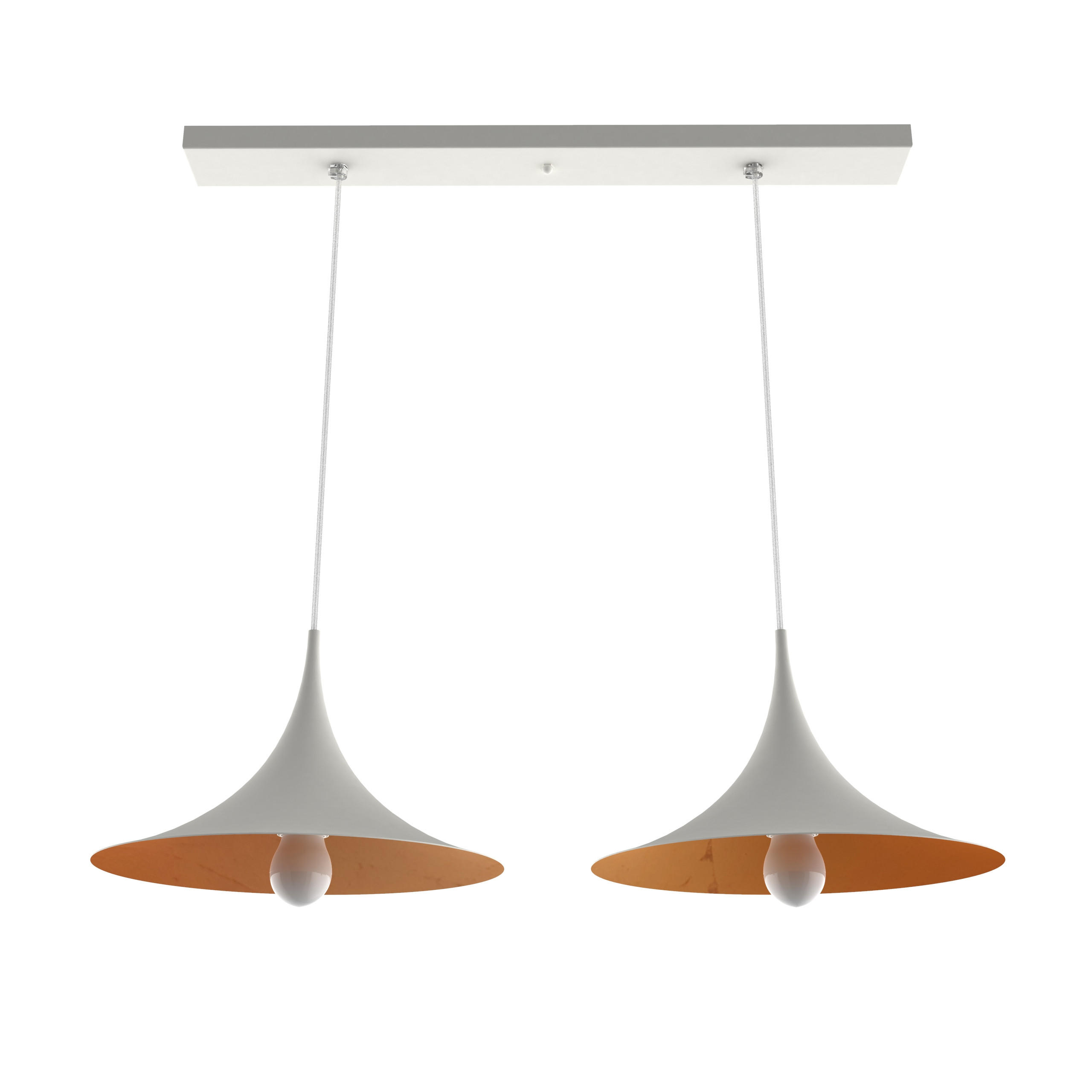 HÄNGELEUCHTE - Kupferfarben, Metall (33/70/16cm) - Lumicom