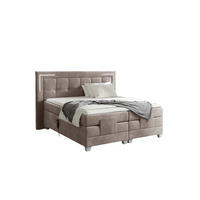 BOXSPRINGBETT Bett Elektrisch Dores - Graubraun, Holzwerkstoff/Textil (160/200cm) - Fun Möbel