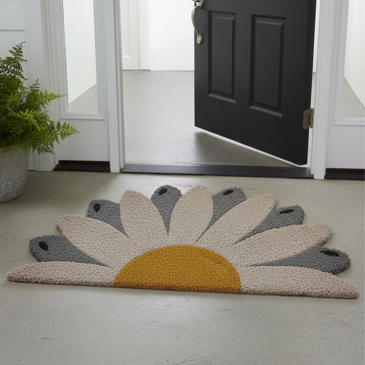 FUSSMATTE - Multicolor, Kunststoff/Textil (80/50cm) - Relaxdays