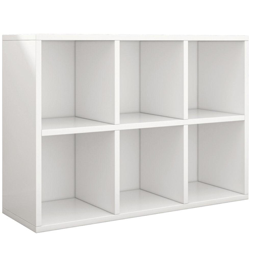 XXXLutz Bücherregal, Weiß 90x60x30 cm