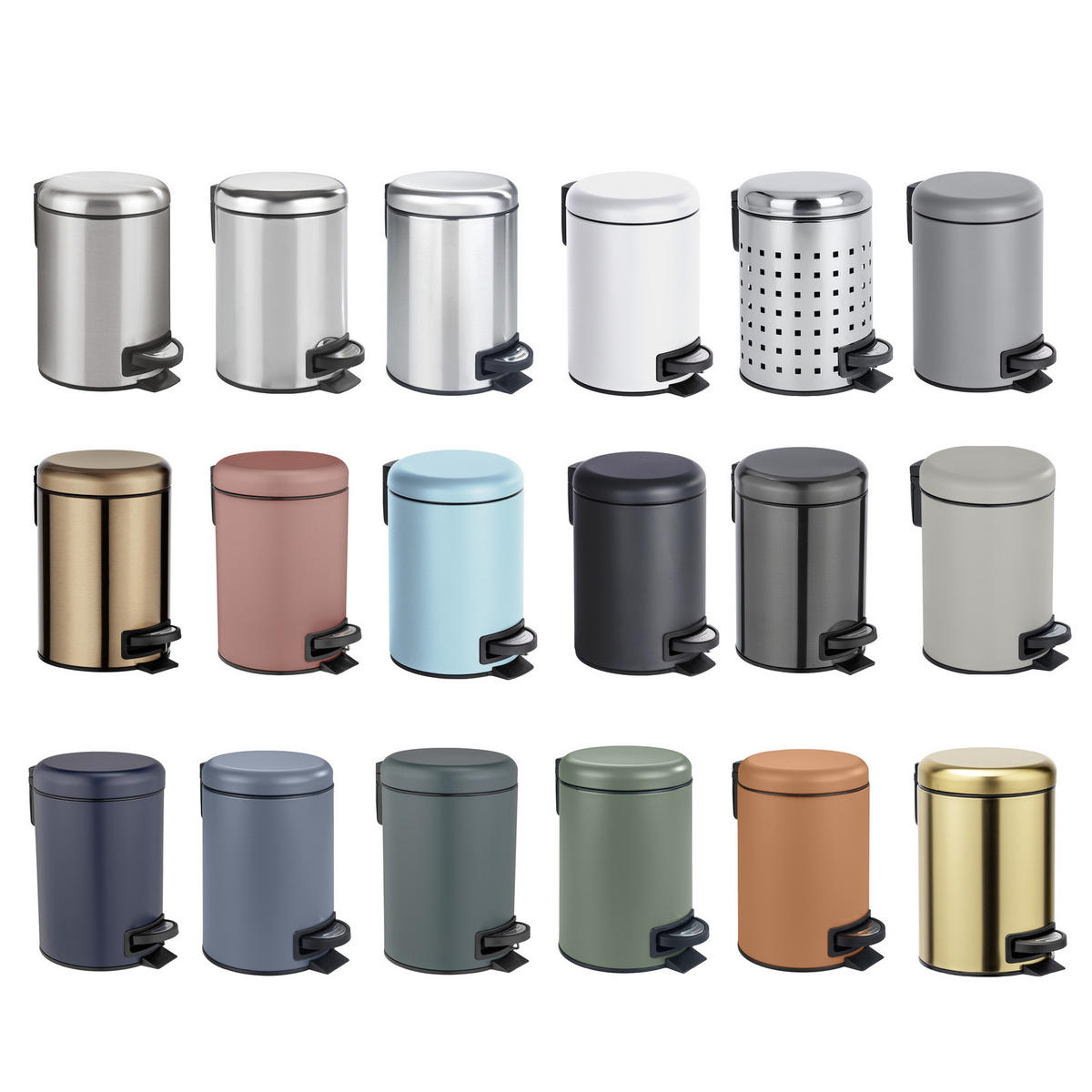 KOSMETIKEIMER kupferfarben Leman 3 l 22,5/17/25 cm - Kupferfarben, Metall (17/25/22.5cm) - Wenko