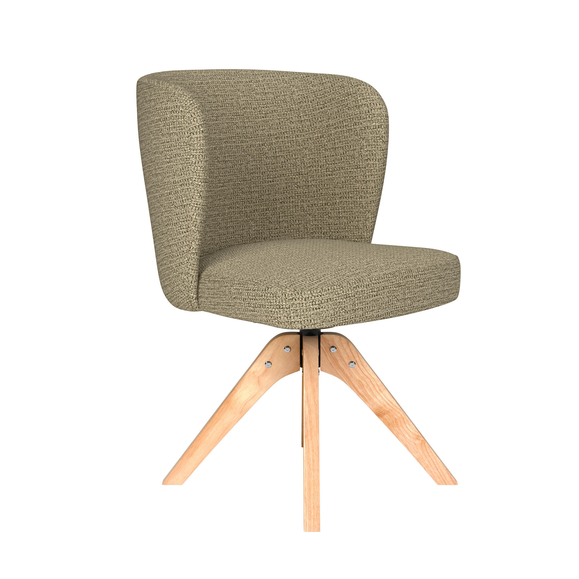 ESSZIMMERSTUHL Stan - Grün - 57/53/82 cm - Grün, Textil (53/82/57cm)