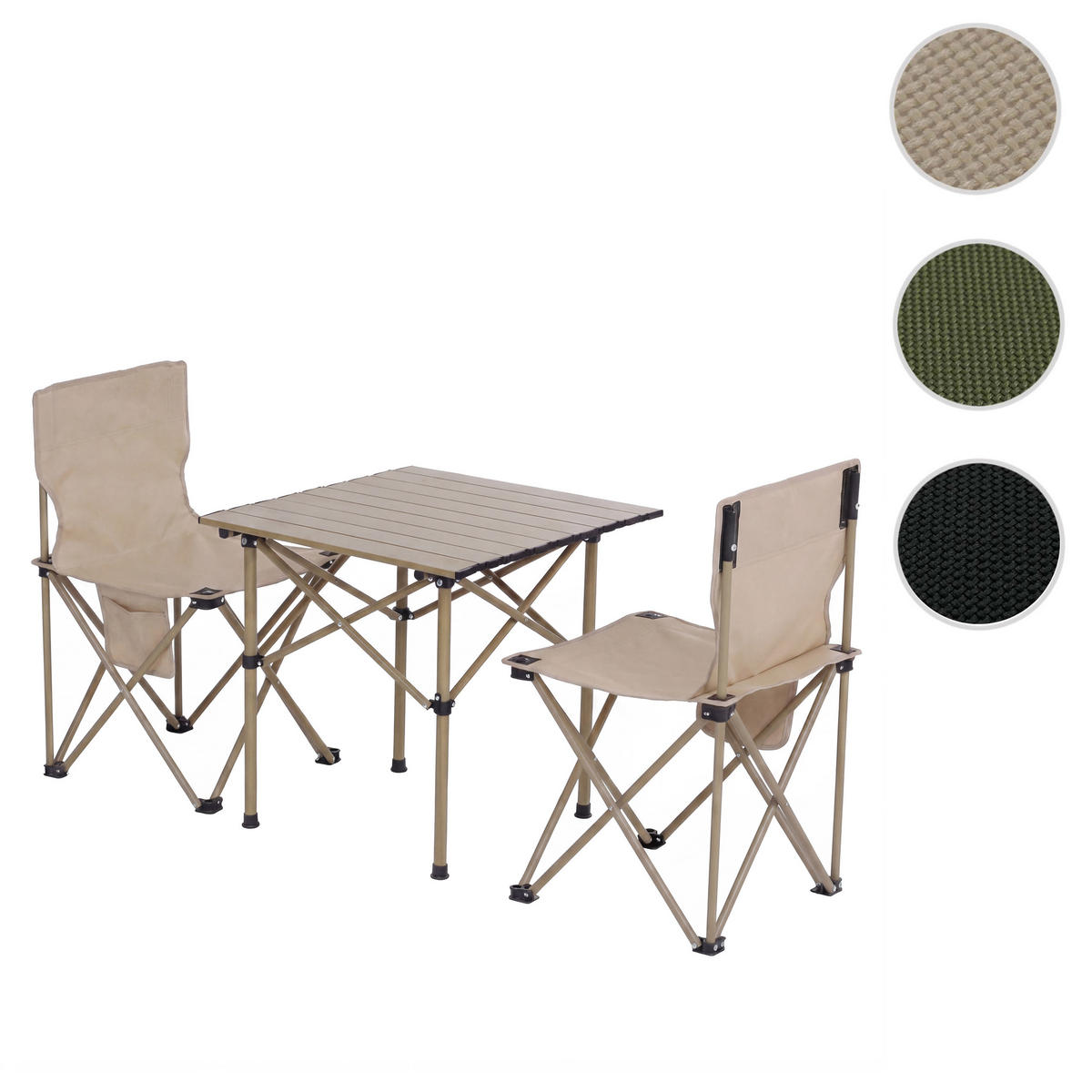 CAMPINGSET Creme - Creme, Textil (51/65/53cm) - MCW