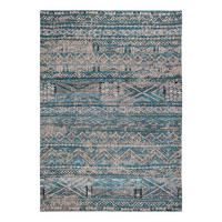 TEPPICH Zemmuri Blue Antiquarian 240/340 cm - Blau, Textil (240/340cm) - Louis De Poortere
