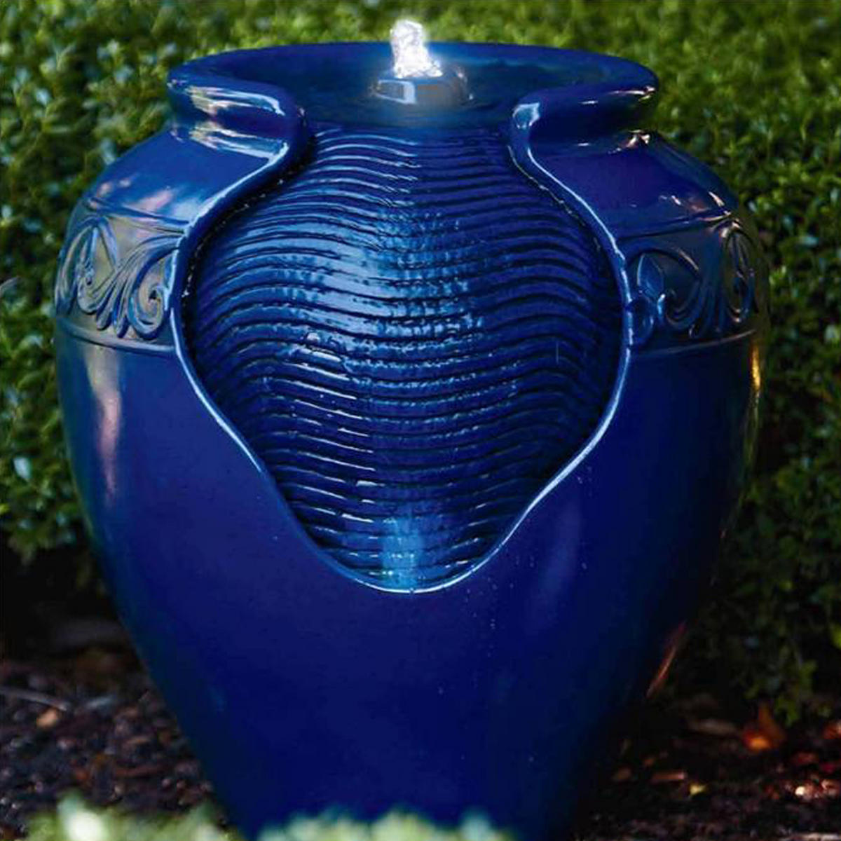 GARTENBRUNNEN Blau - Blau, Kunststoff (43/39/43cm) - Teamson Home