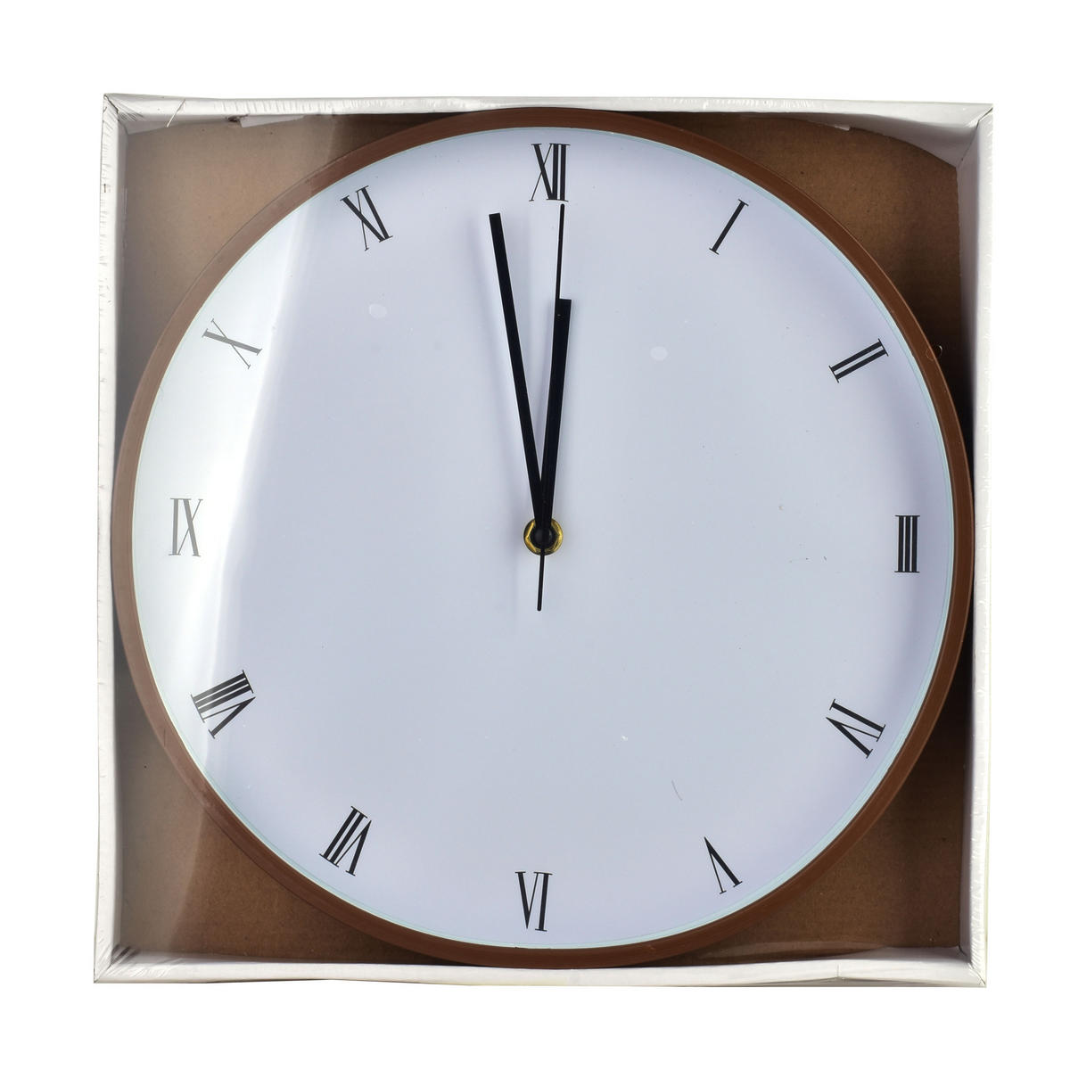 WANDUHR Ramsey Weiß 30/4/30 cm Kunstoff - Braun, Kunststoff (30/30/4cm) - Mondex