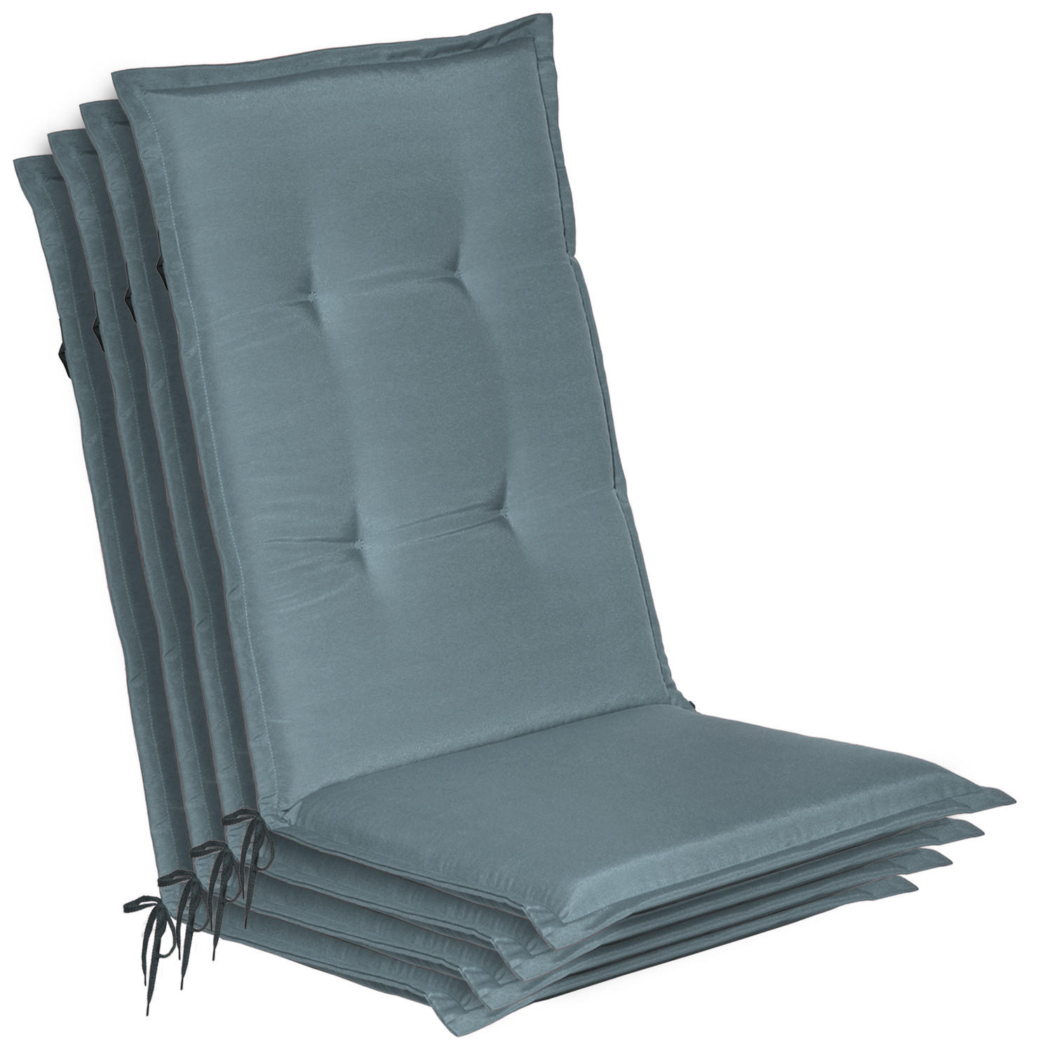 HOCHLEHNER Loft HL 120x50x6cm Taubenblau (4tlg) - Blaugrau, Textil (50/120cm) - Beautissu 