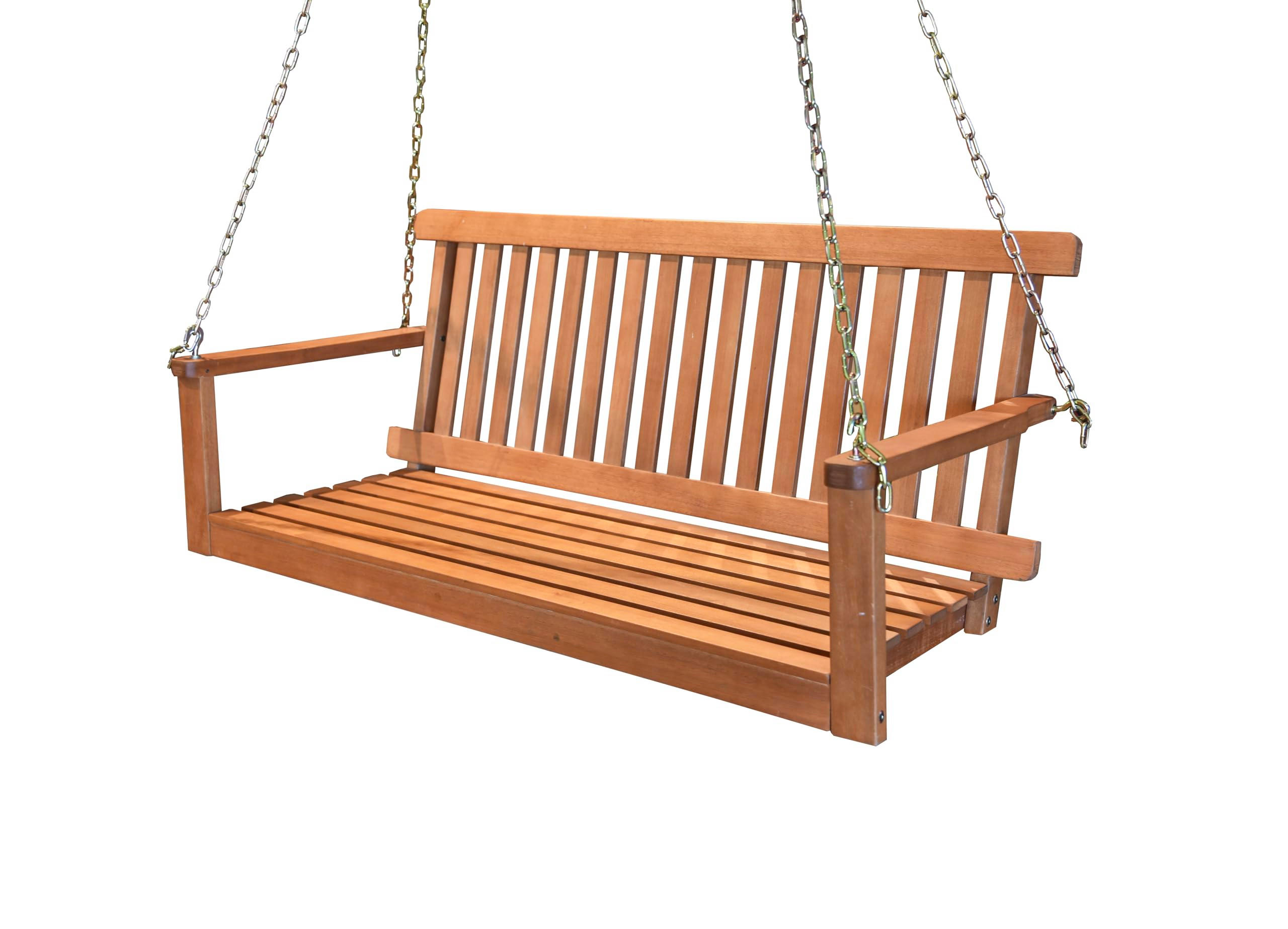 GARTEN-HÄNGEBANK Turku Hängebank - Braun, Holz (63/56/130cm) - DELUKE