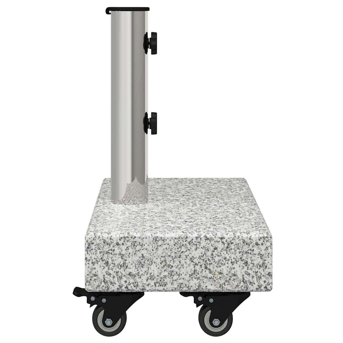 SONNENSCHIRMSTÄNDER Grau 45/25/45 Cm Granit - Grau, Stein (25/45cm) - vidaXL