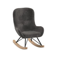 KINDERSCHAUKELSTUHL Katlina 55x65x69 Anthrazit/Natur - Anthrazit, Metall (65/69/55cm) - 58aufmkessel