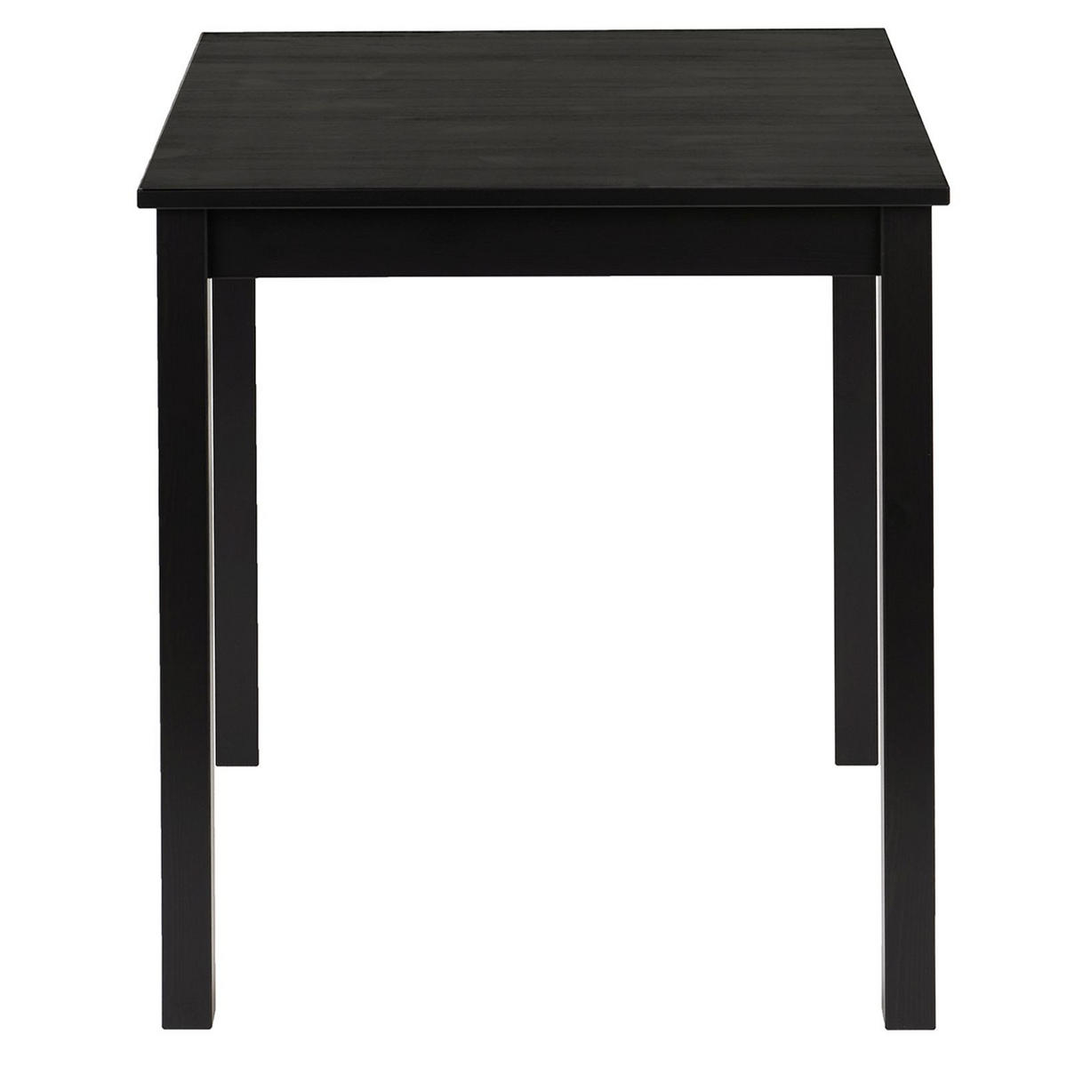 ESSTISCH Massivholz 68/68/75 cm - Schwarz, Holz (68/68/75cm) - hagge home