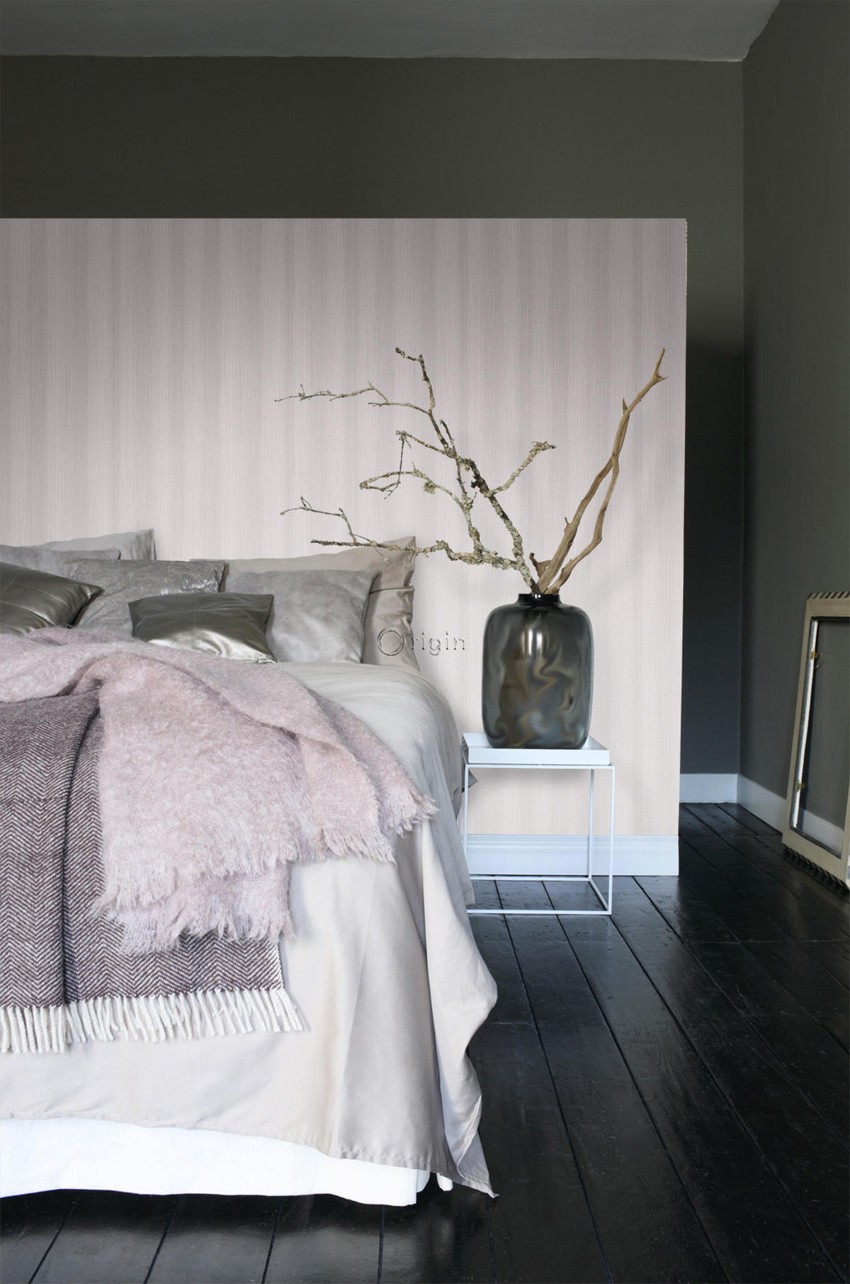 TAPETE Streifenmuster 53 cm x 10.05 m - Pink, Papier (53/1000cm) - Origin Wallcoverings