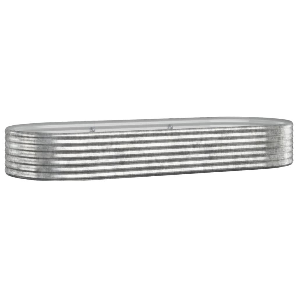 furnicato Hochbeet Silber 100x36x249 cm