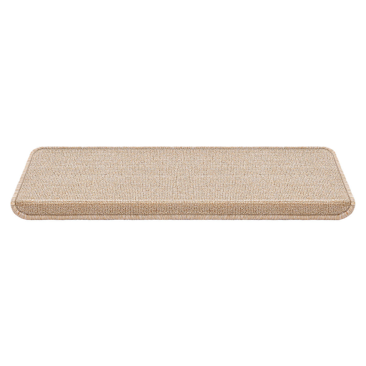 STUFENMATTEN-SET 15 TLG. - Beige, Kunststoff (24/65/0.7cm) - [en.casa]