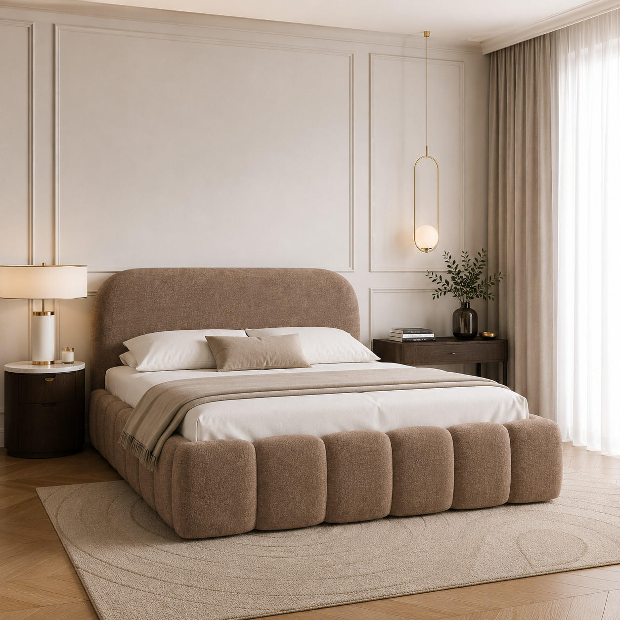 Furnistar Polsterbett Braun 180x200 cm