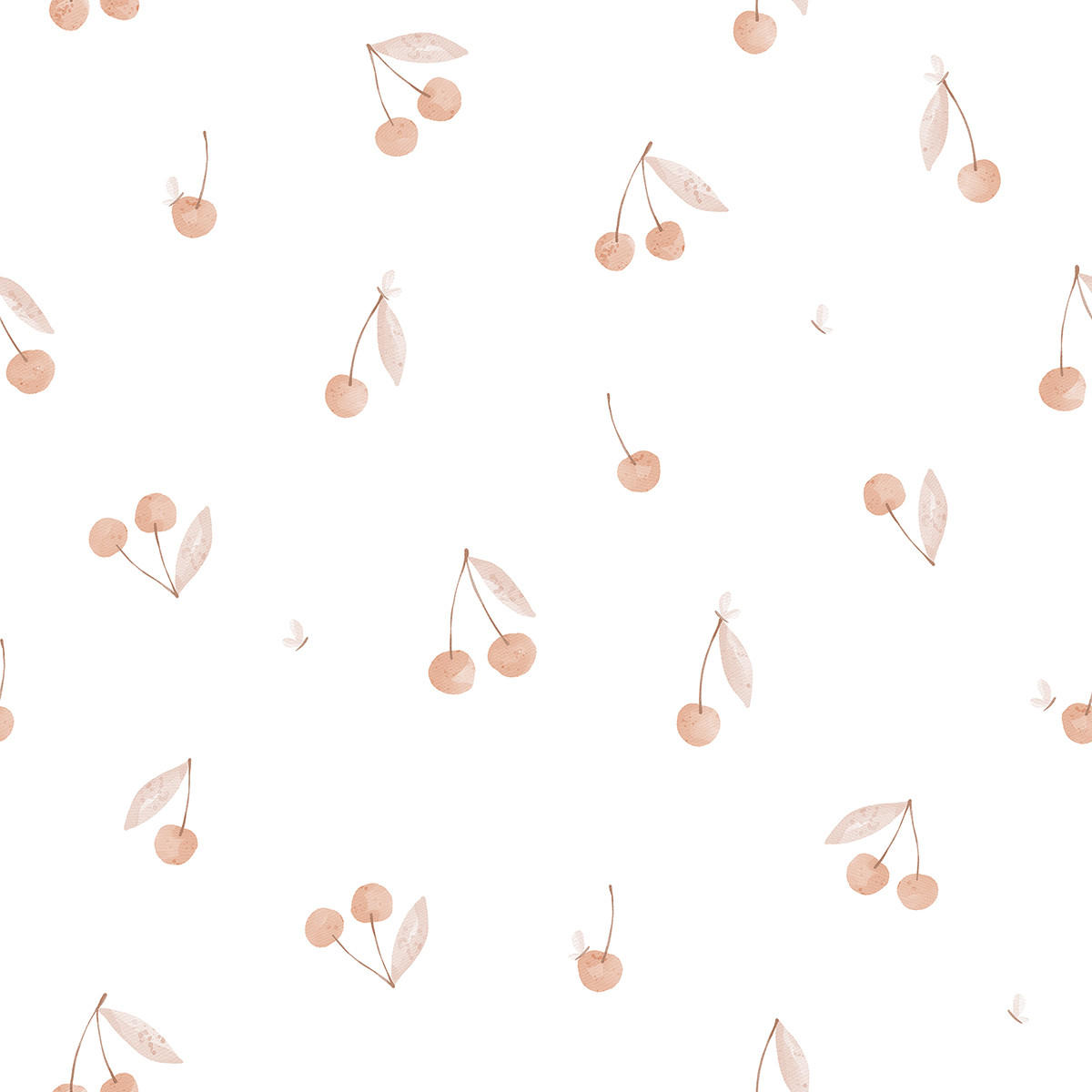 VLIESTAPETE Cherry, Kirschen love 50 cm x 10 m, rosa - Pink/Rosa, Papier (1000/50cm) - Lilipinso