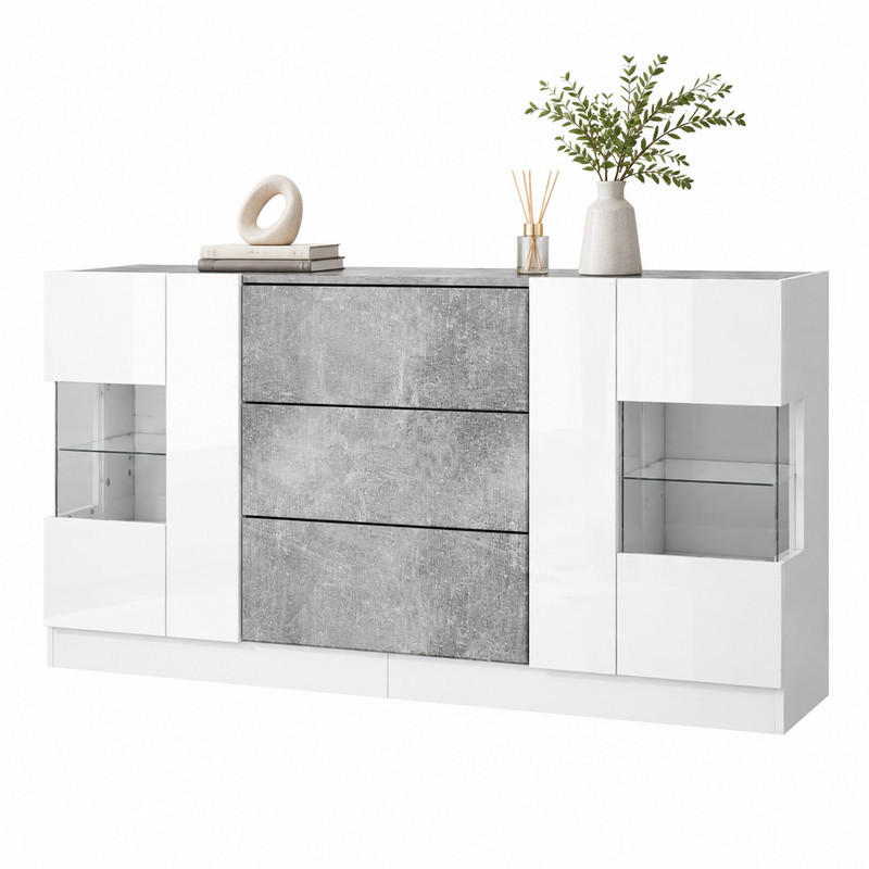 Meubliv Sideboard Weiß 140x75x35 cm