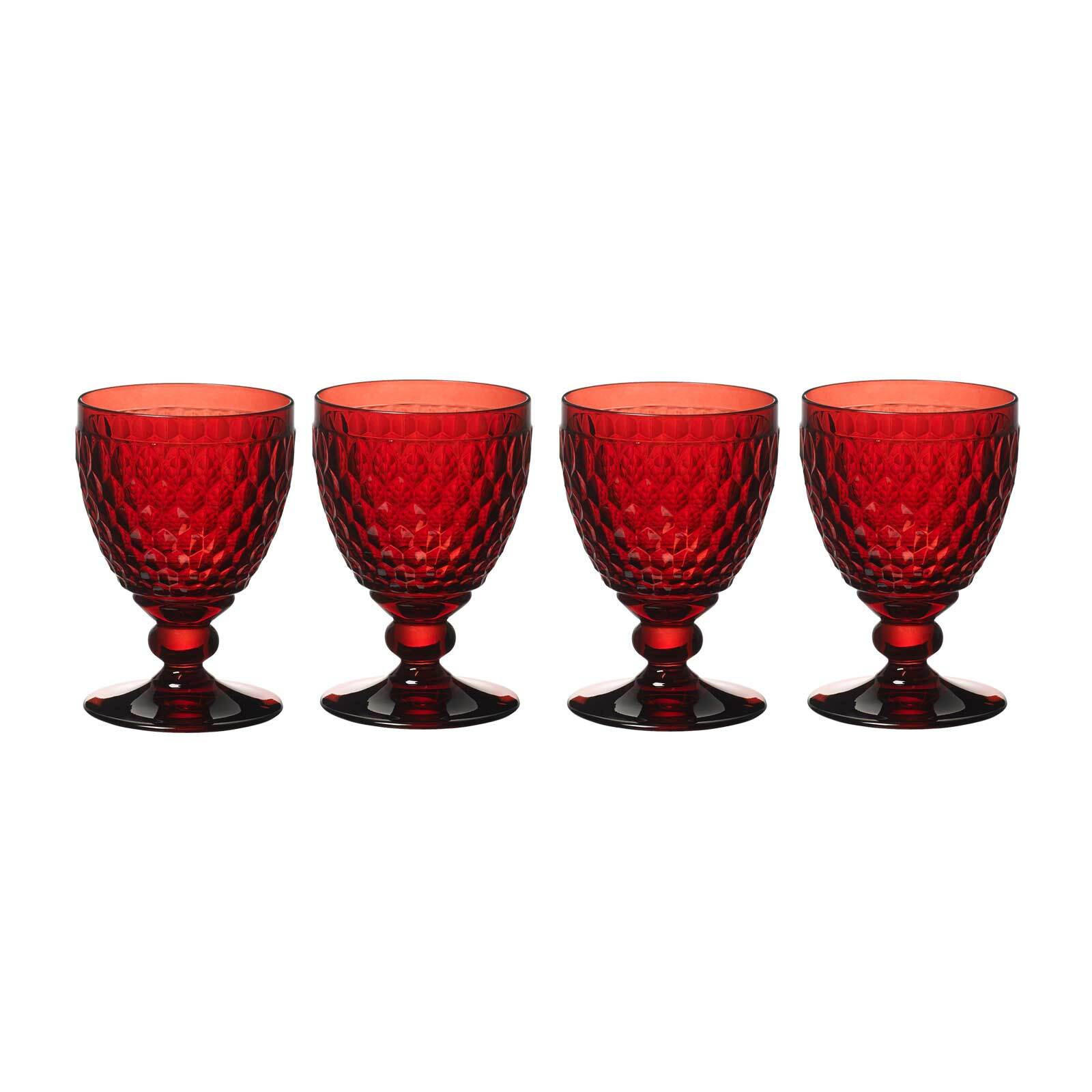 ROTWEINGLÄSER Boston Coloured Rot 310 ml 4er Set - Rot, Glas (0.31L) - Villeroy & Boch